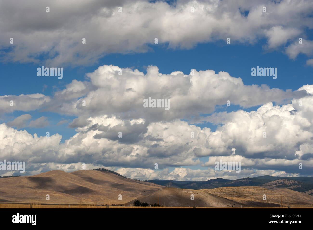 Espacios Abiertos y Big Sky en Montana, EE.UU. Foto de stock