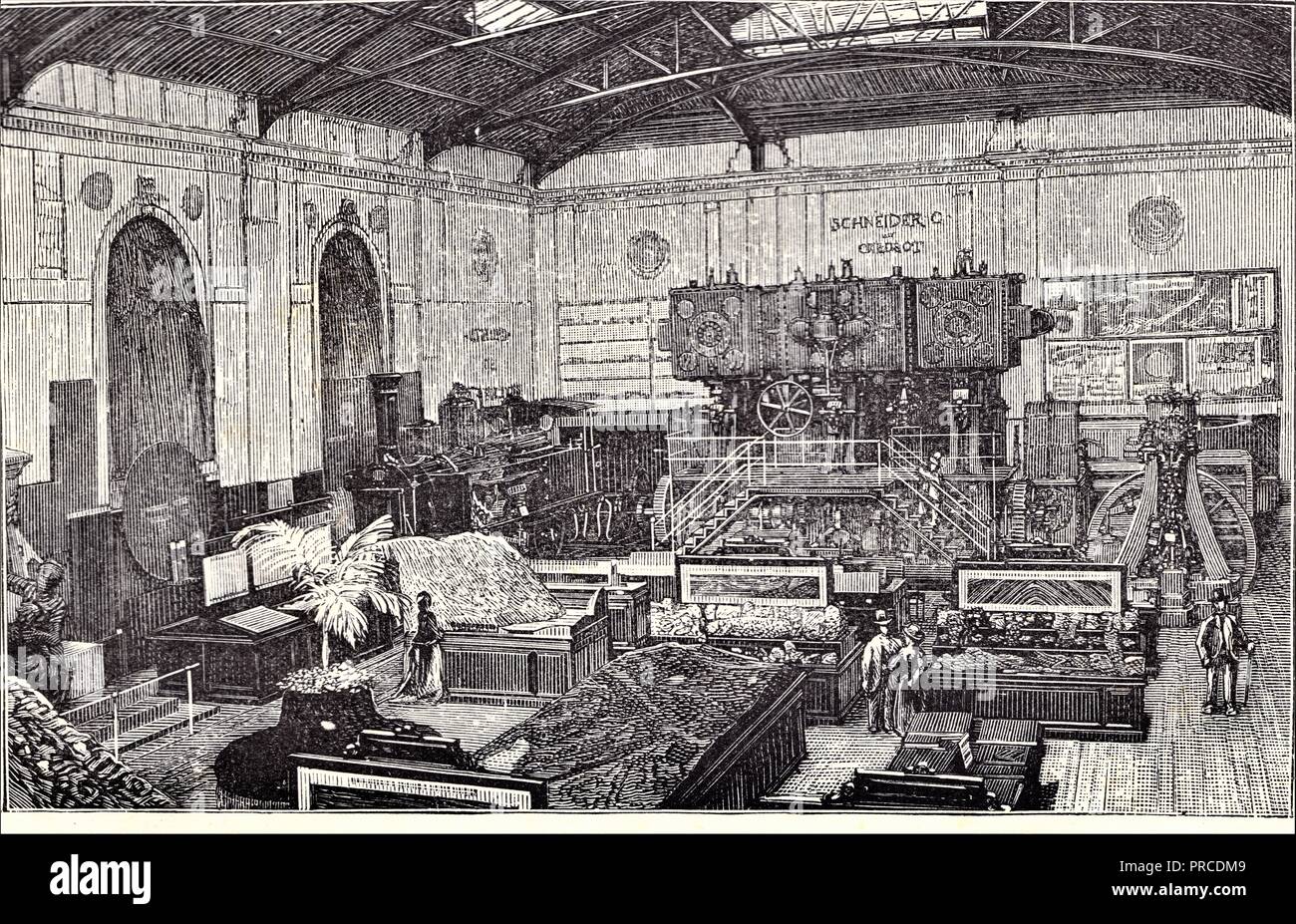 Intérieur du Pavillon du Creusot.Côté droit. Foto de stock
