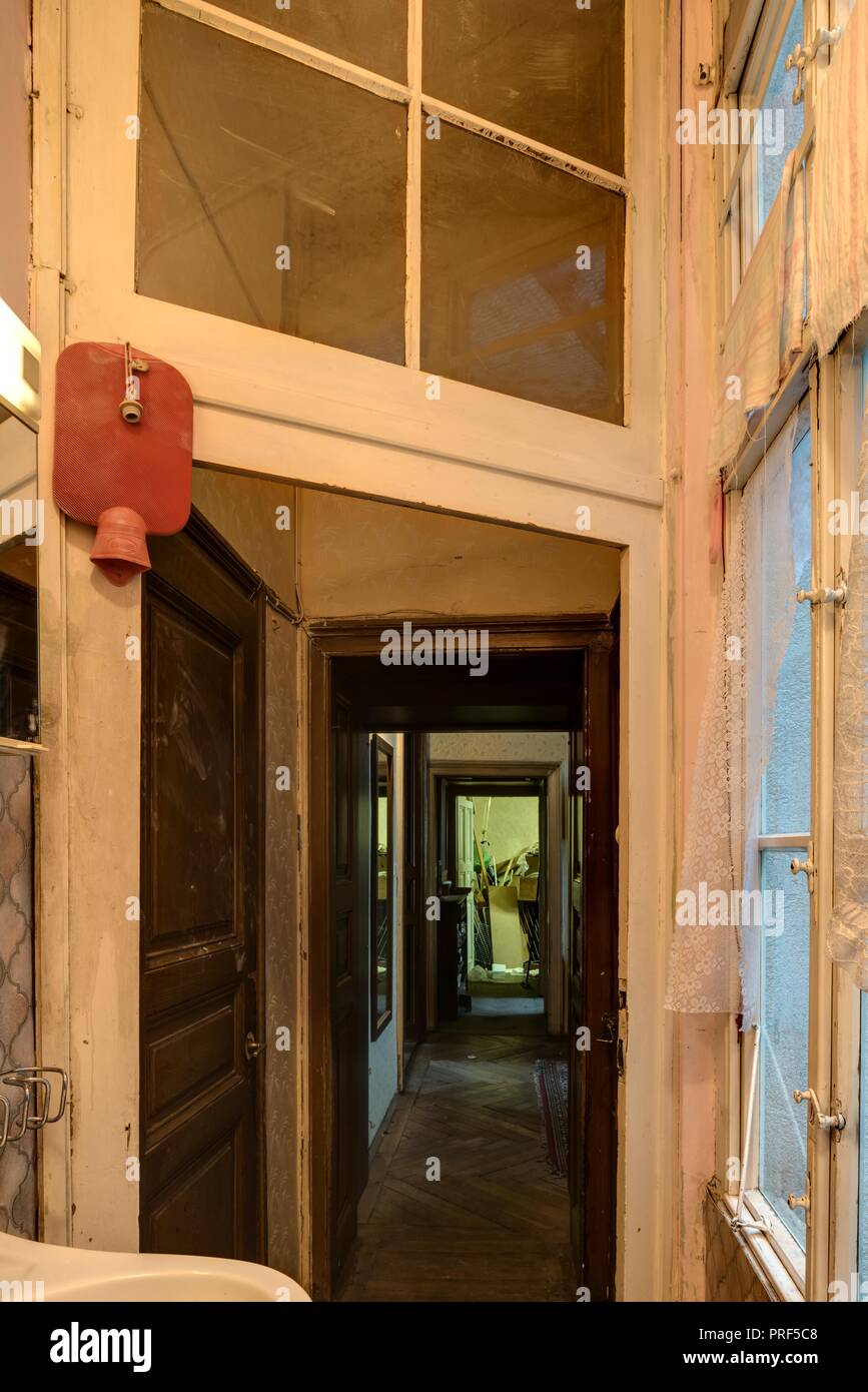 Wien, Viena - Altbauwohnung leere, antiguo plano vacío Foto de stock