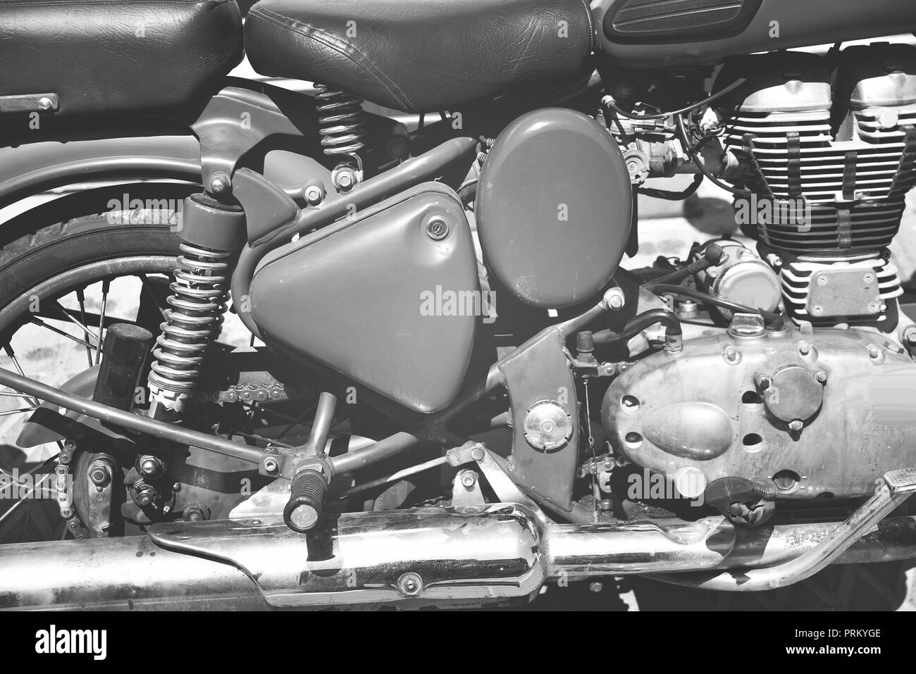 Motor de motocicleta de cerca Foto de stock