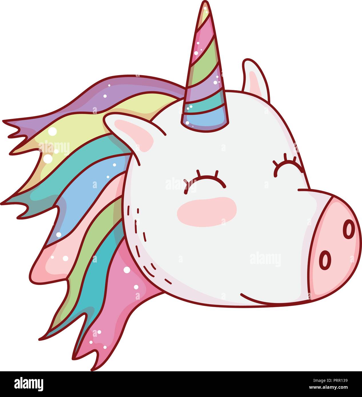 Unicornio dibujo de fantasía Imagen Vector de stock - Alamy