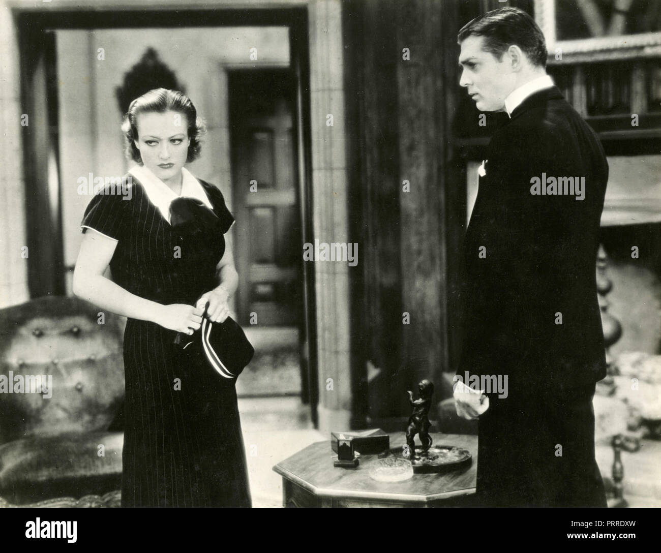 Los actores Joan Crawford y Clark Gable en la película bailando Lady, USA 1933 Foto de stock
