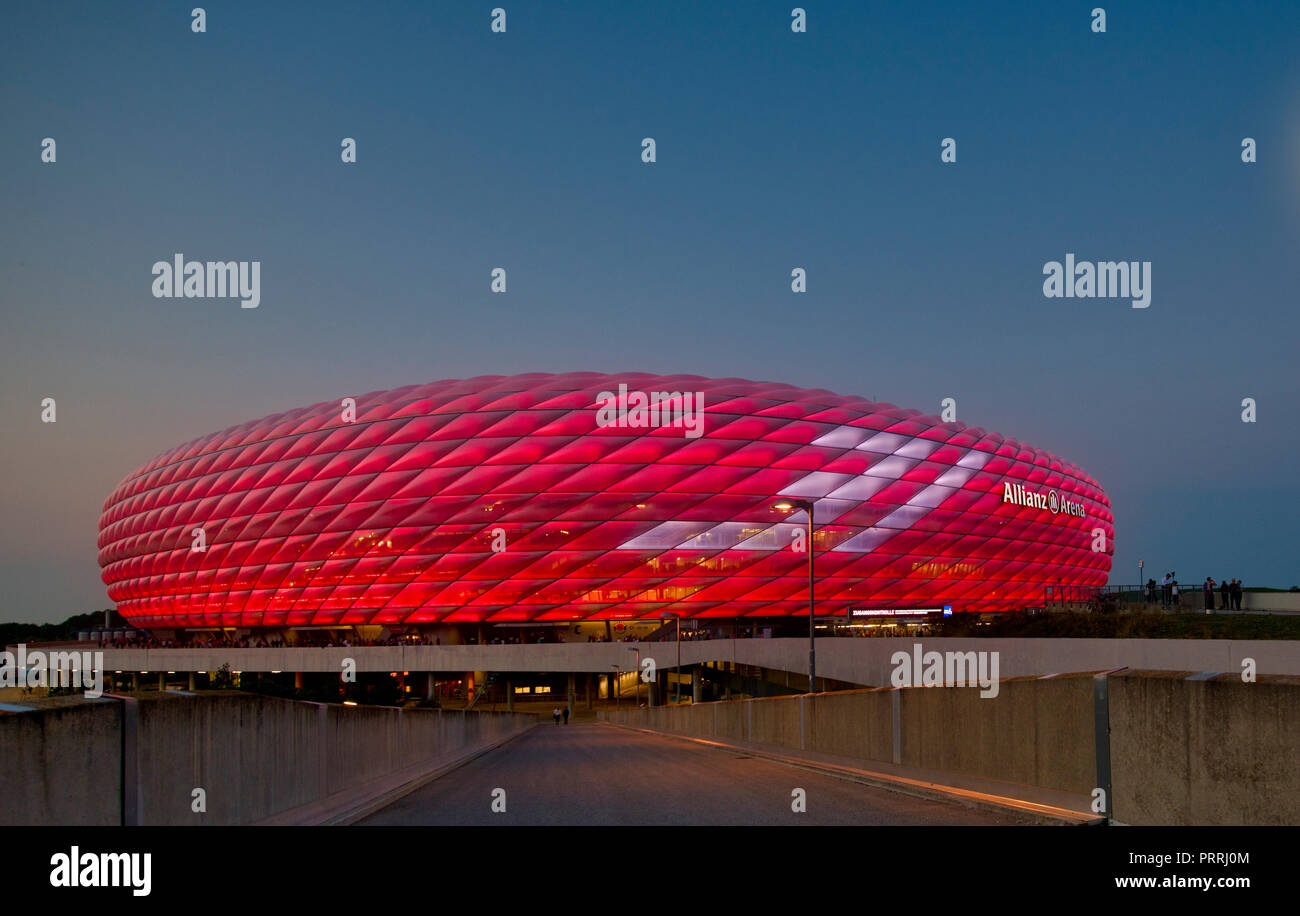 Despedida Bastian Schweinsteiger, iluminación especial número 31, Allianz Arena, Múnich, Baviera, Alemania Foto de stock