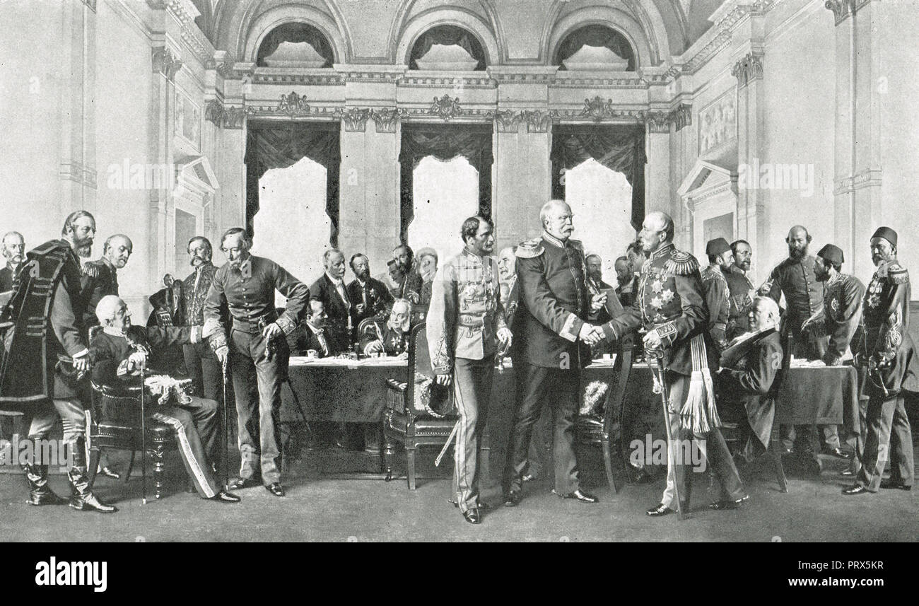 El Congreso de Berlín, junio de 1878 Foto de stock