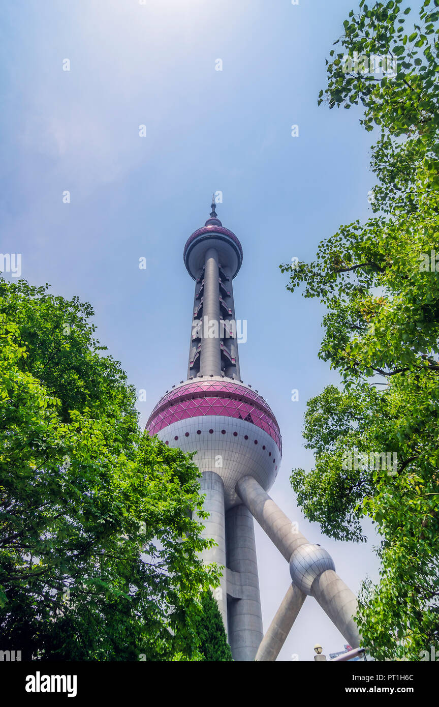 China, Shanghai Oriental Pearl Tower Foto de stock