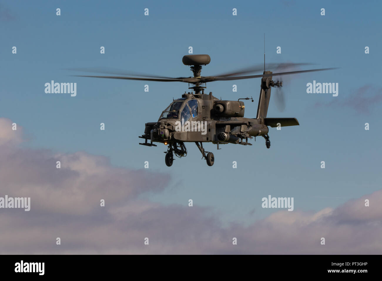 Army Air Coprs Arco helicóptero Apache. Foto de stock