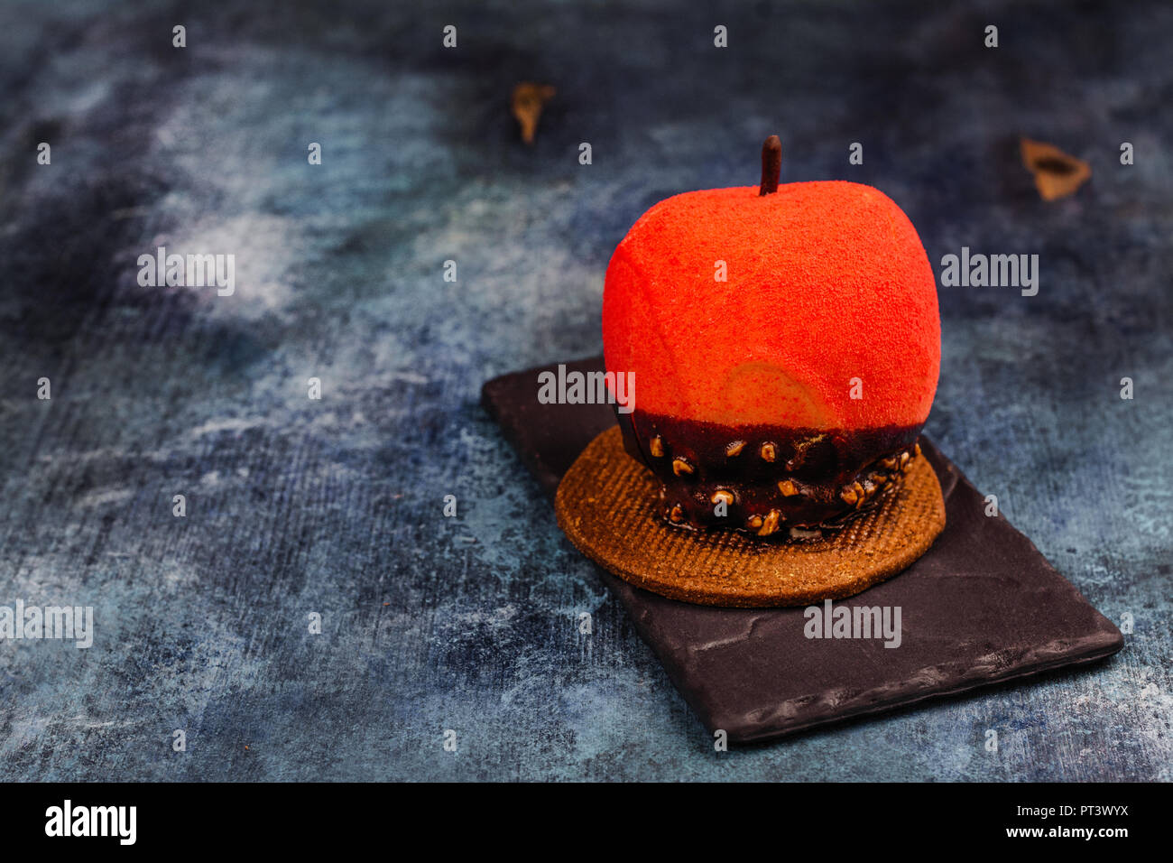 Postre de manzana golosinas de Halloween Foto de stock