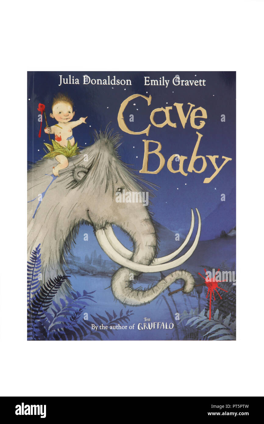 La imagen del libro Cueva de bebé por Julia Donaldson Foto de stock