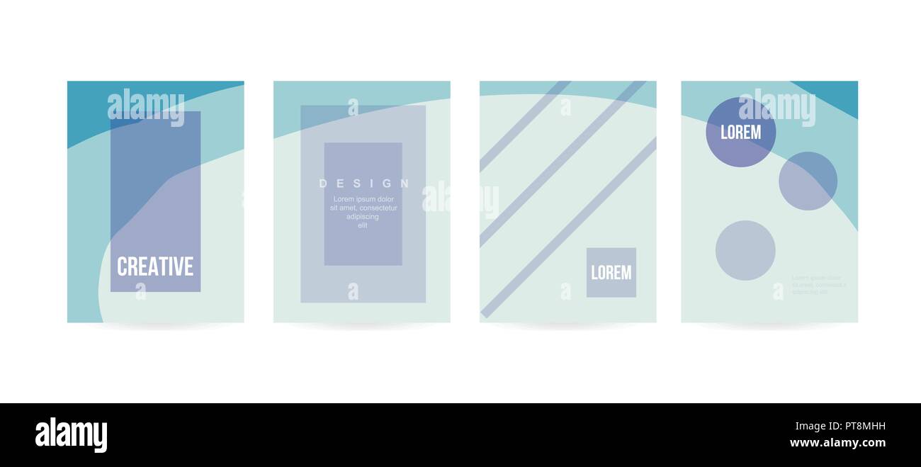 Tapa mínimo concepto de folleto o tarjeta de diseño. Simple y elegante, con un aspecto moderno. Eps vector10 Ilustración del Vector