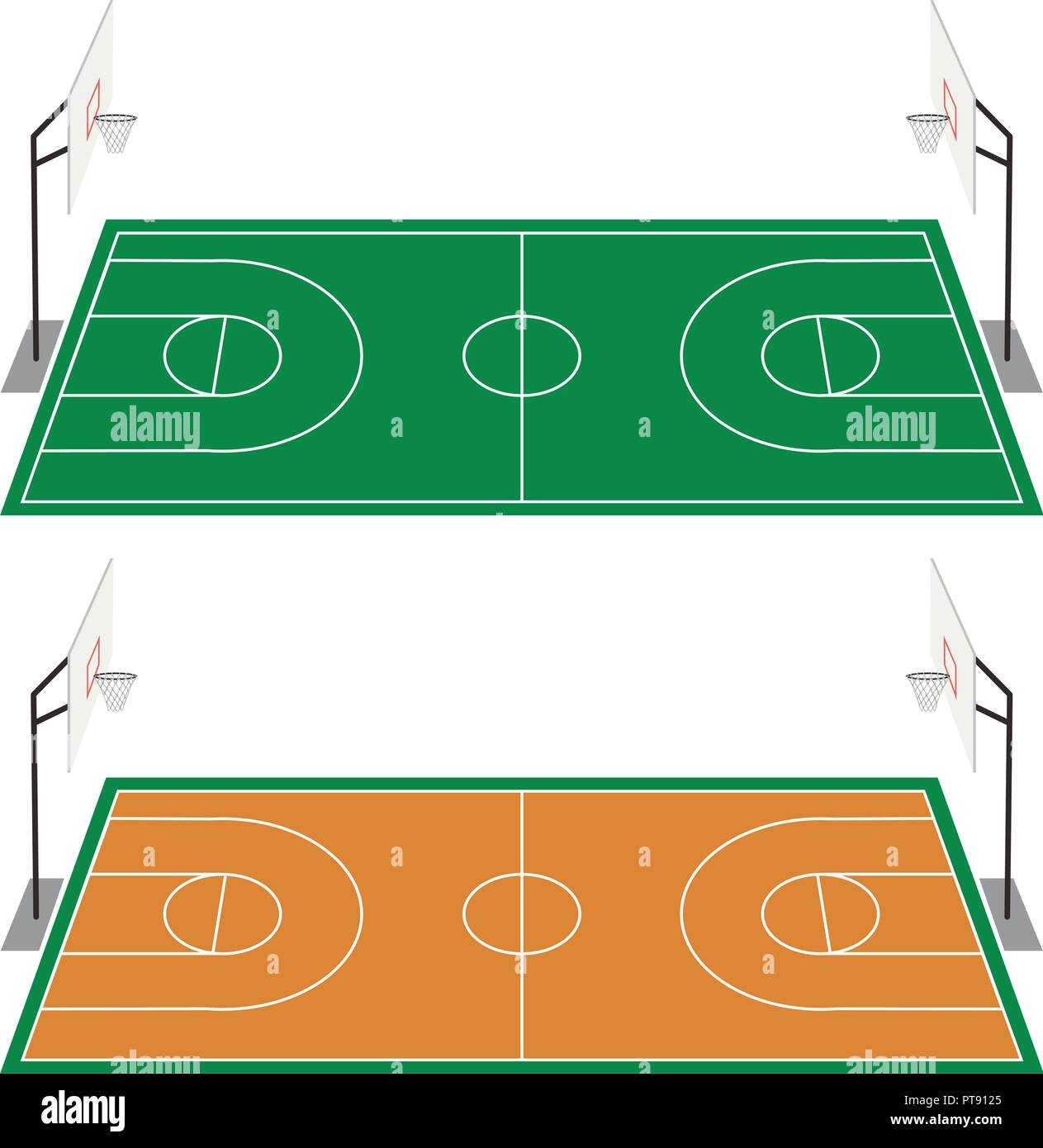 Canchas de basquetbol Imágenes vectoriales de stock - Alamy