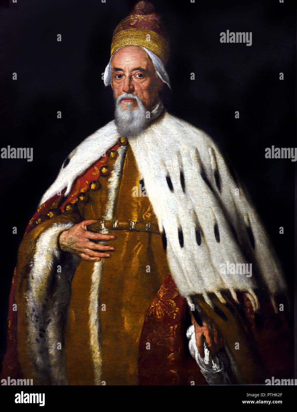 Duque Francesco Erizzo 1631 Bernardo Strozzi 1581 - 1644 Italia ( italiano Francesco Erizzo (Venecia, 1566 - Venecia, 1646) fue el 98º Dogo de Venecia, reinando desde su elección el 10 de abril de 1631, hasta su muerte, 15 años más tarde. ) Italia, Italiano. Foto de stock