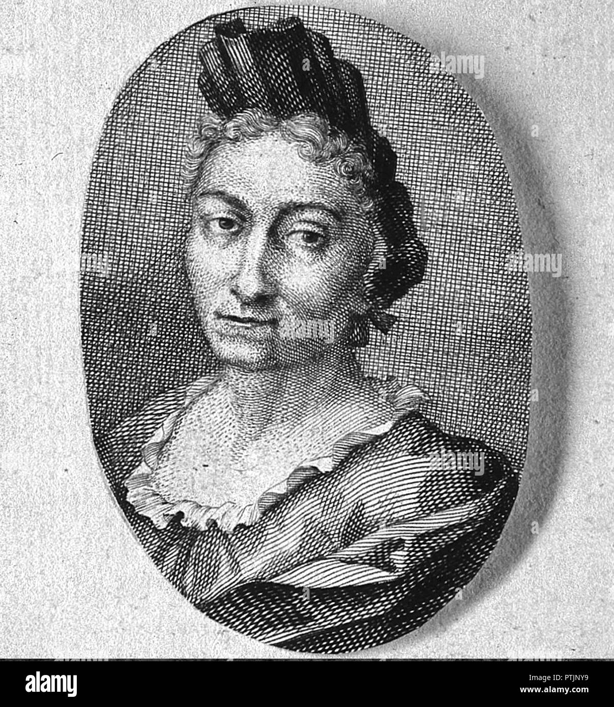 MARIA SIBYLLA Merian (1647-1717) naturalista alemán e Illustrator Foto de stock