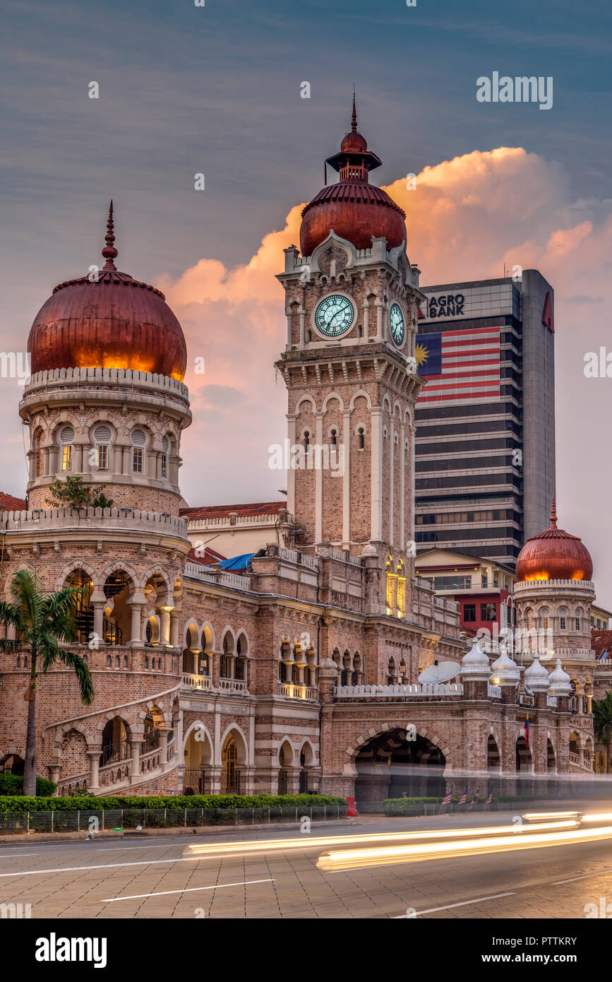 El edificio Sultán Abdul Samad, Plaza Merdeka, Kuala Lumpur, Malasia Foto de stock
