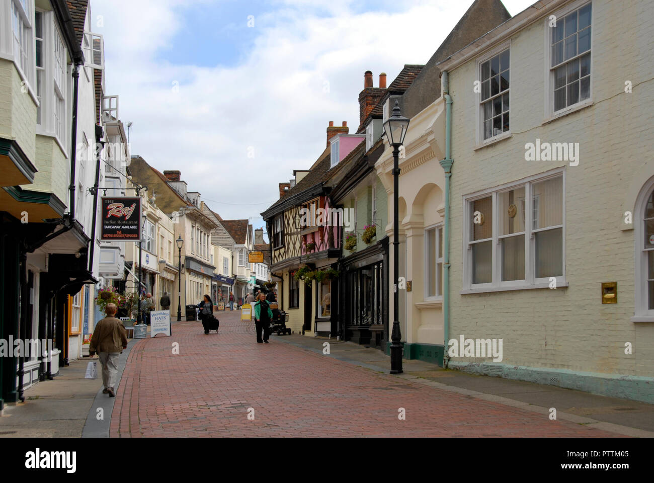 West Street, en Faversham, Kent, Inglaterra Foto de stock