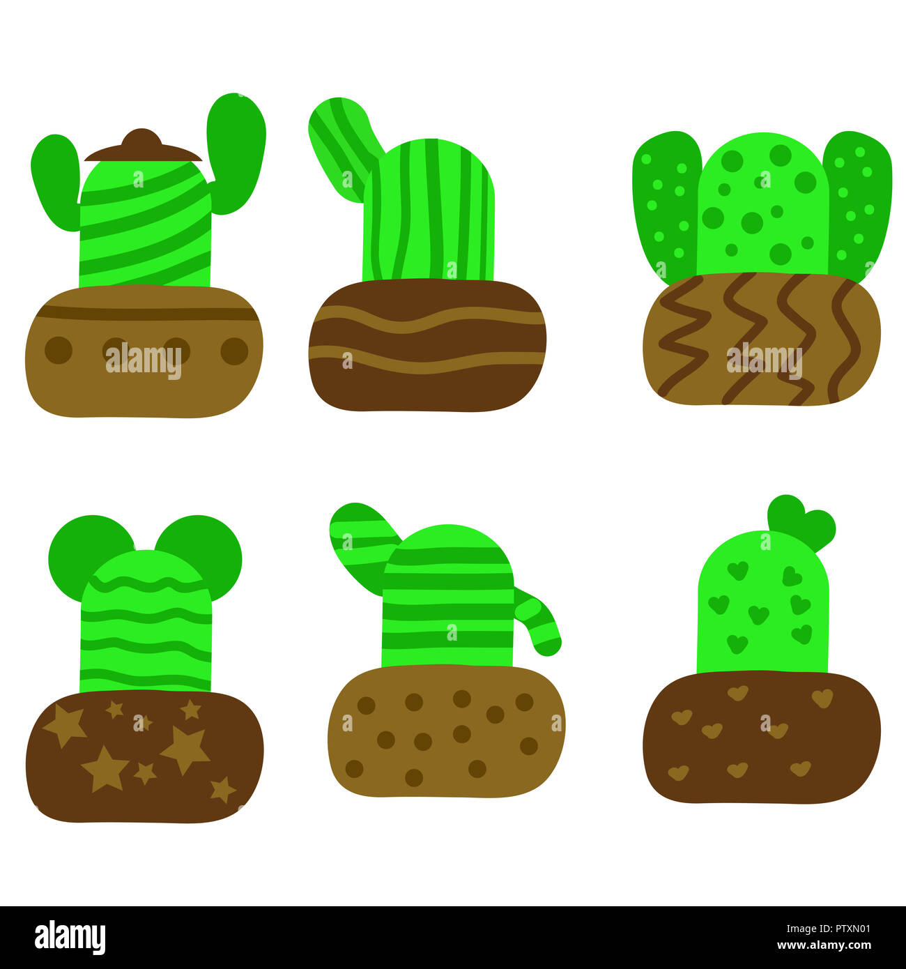 Cactus de vectores. Foto de stock