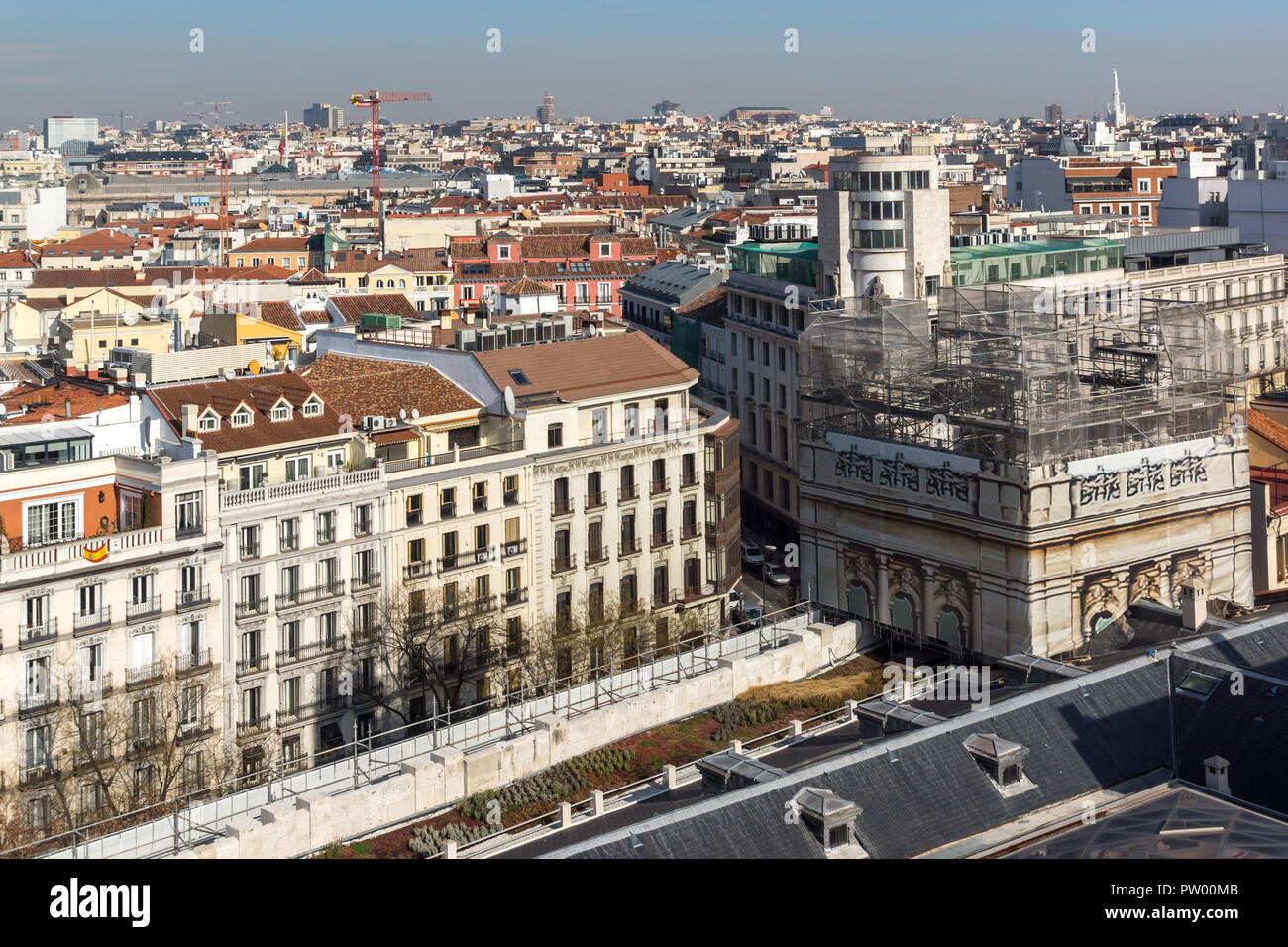 Madrid España 24 De Enero De 2018 Vistas Panorámicas