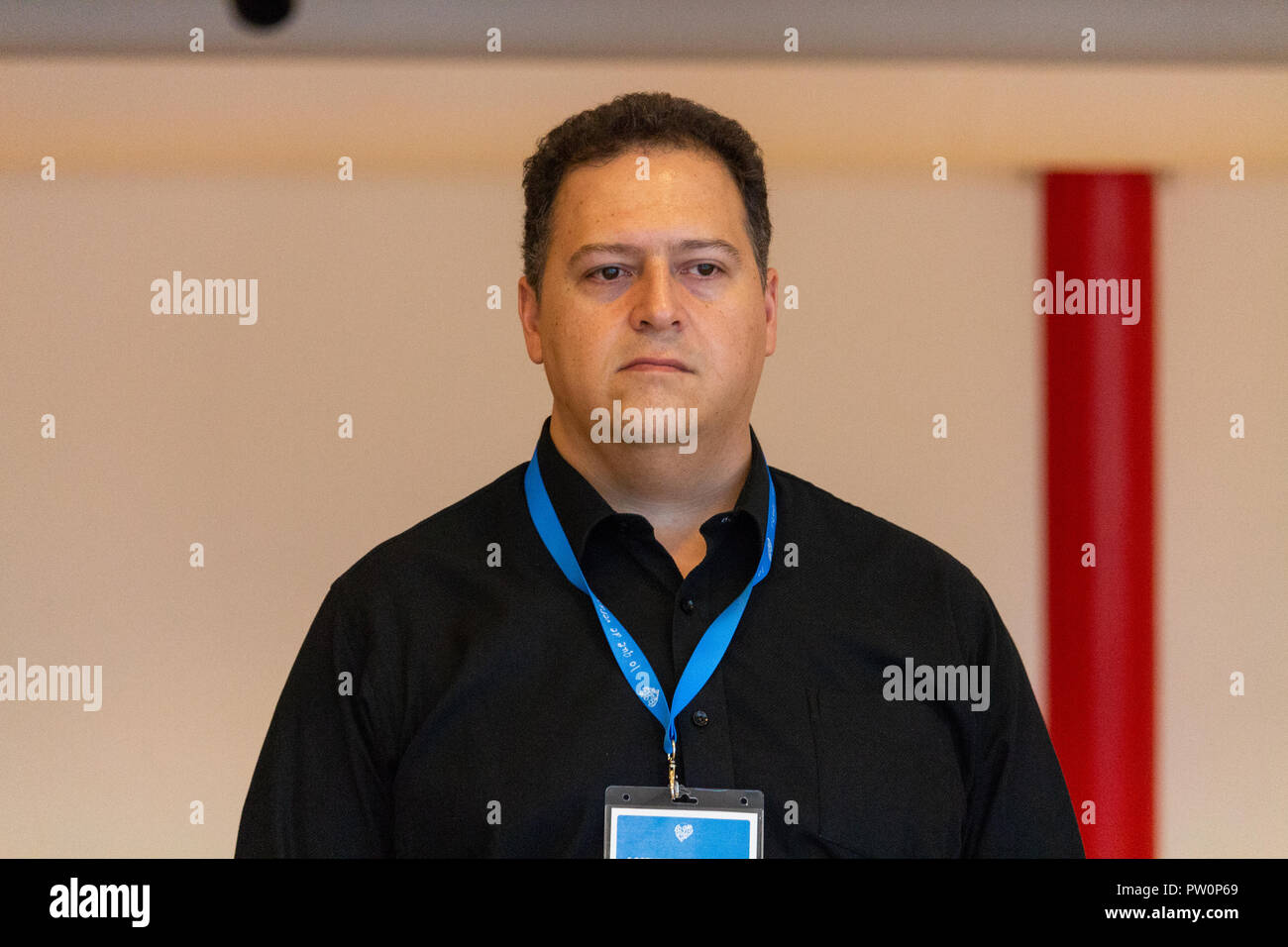 Málaga, España - Octubre 5, 2018: el escritor colombiano y el arquitecto  Sebastián Marroquín, nacido como Juan Pablo Escobar, hijo del  narcotraficante Pablo Escobar Fotografía de stock - Alamy