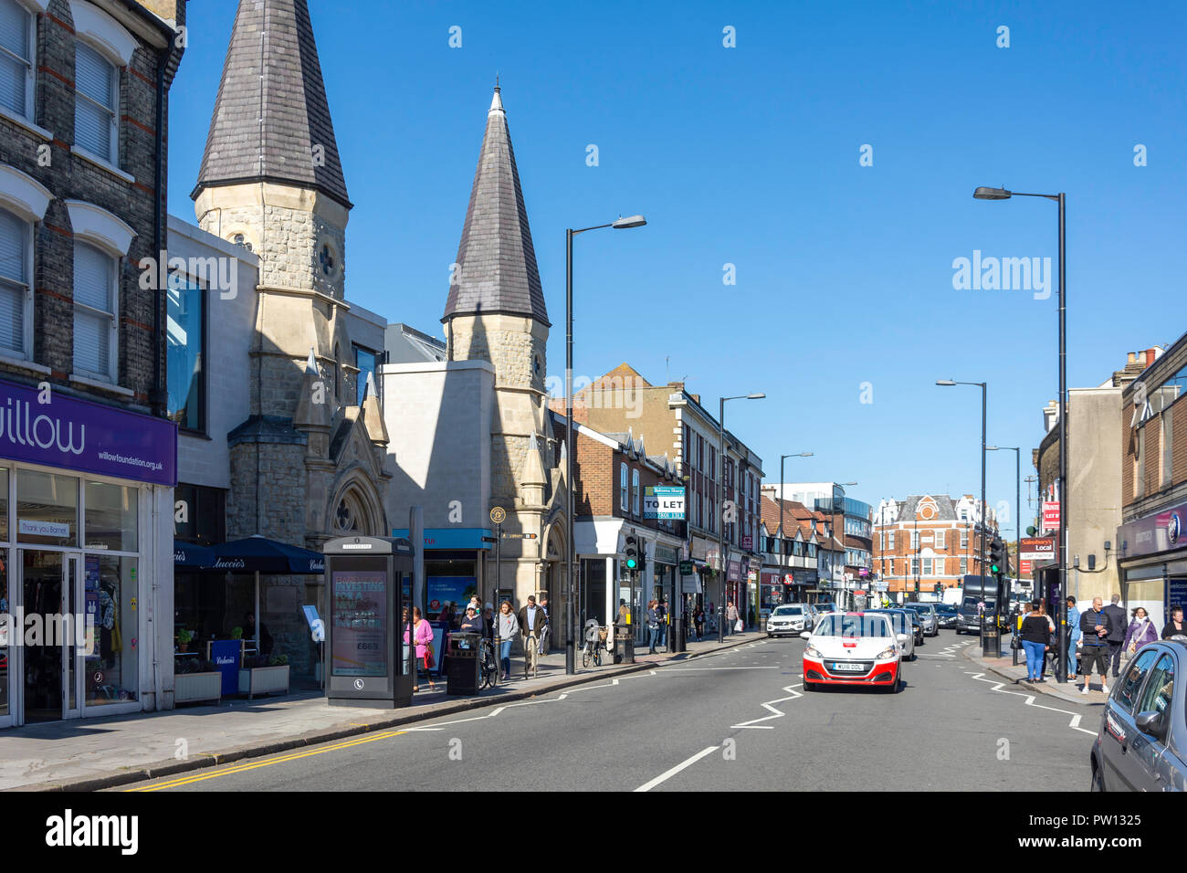 El Spires shopping center, High Street, Barnet, London Borough of Barnett, Greater London, England, Reino Unido Foto de stock