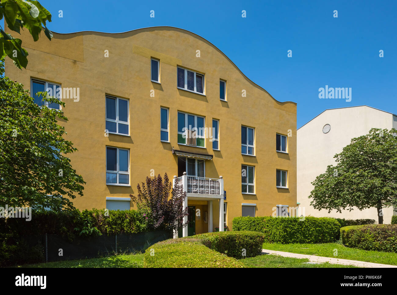 Wien, Wohnhausanlage Am Wienerberg, verschiedene Architekten, 1984-1987 Foto de stock