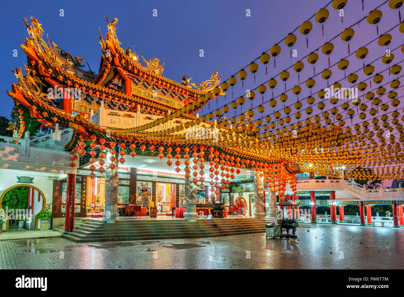 Templo de Thean Hou, Kuala Lumpur, Malasia Foto de stock