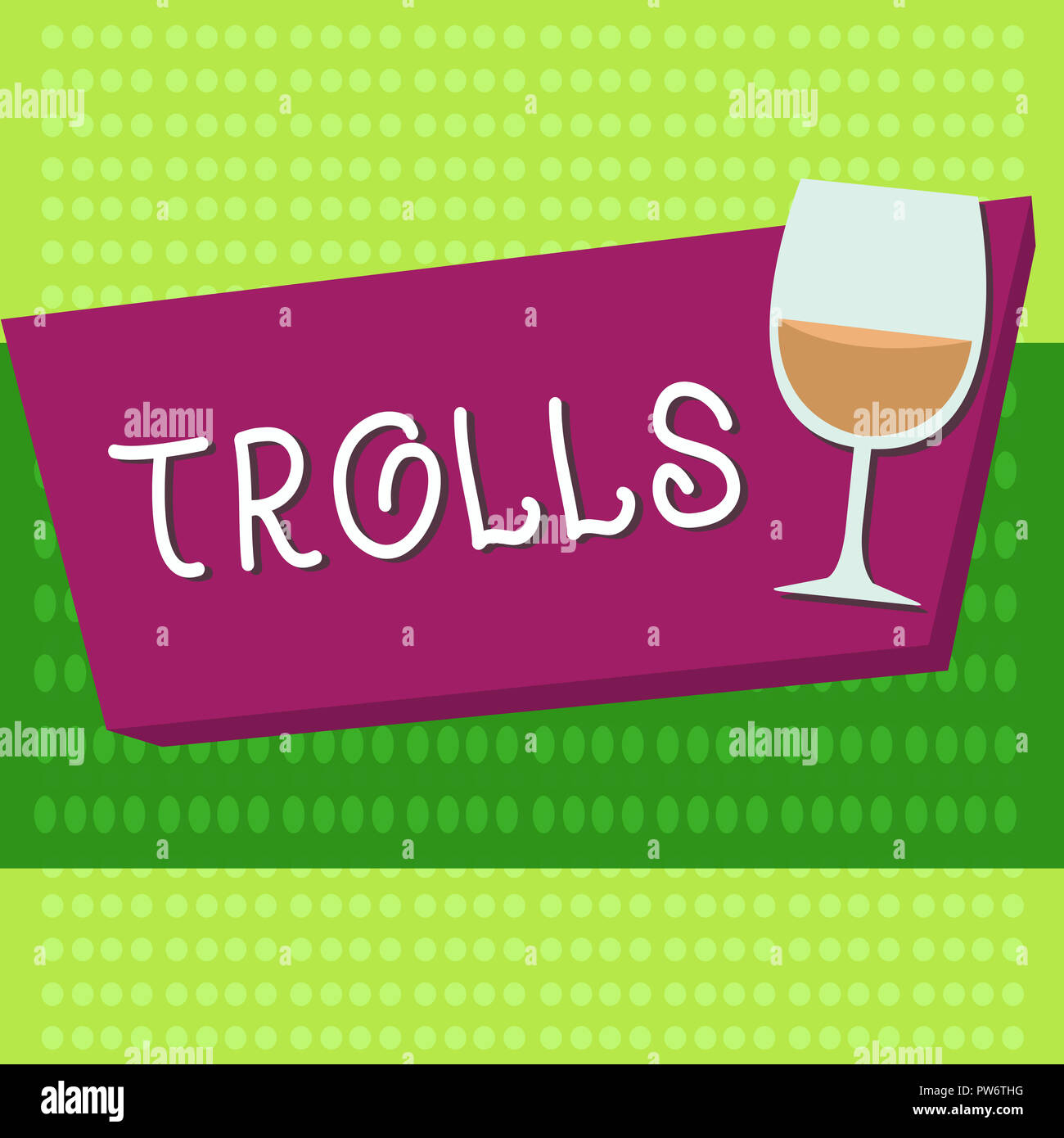 Texto de escritura Trolls. Concepto Significado Internet slang