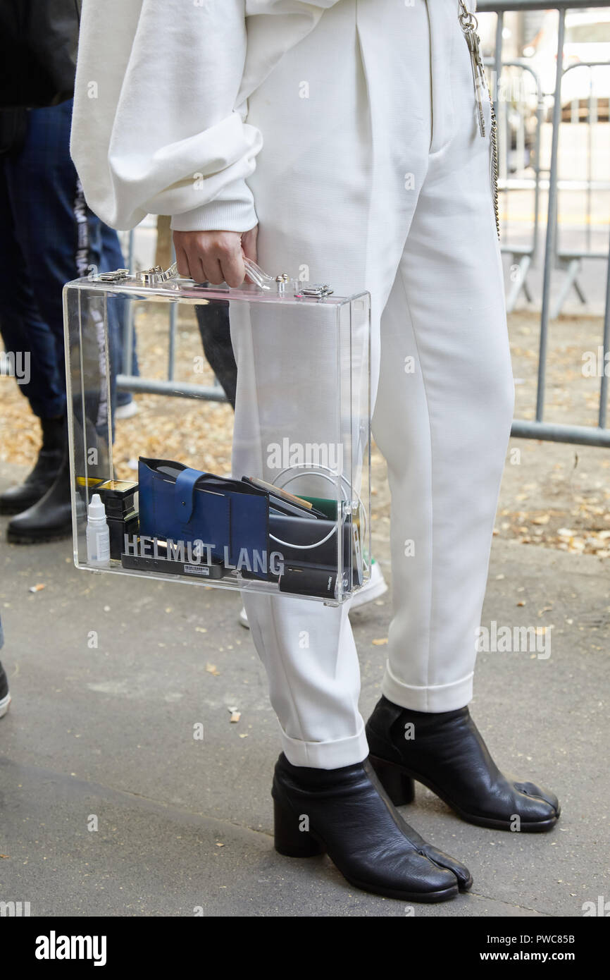 helmut lang clear tote