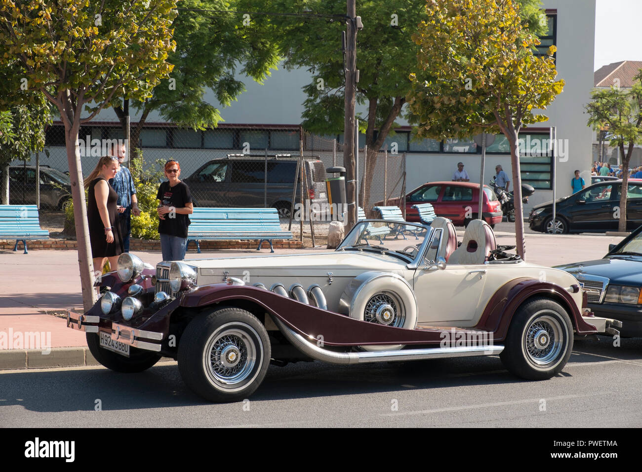 Gatsby. Reunión de coches clásicos en Torremolinos, Málaga, España. Foto de stock