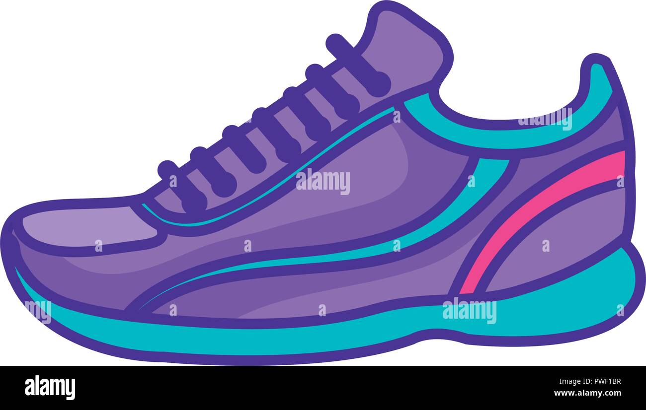 Zapato tenis runner diseño ilustración vectorial Imagen Vector de - Alamy