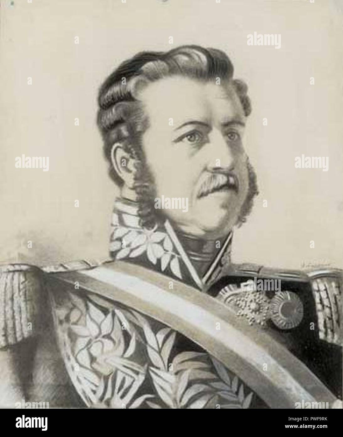 Manuel Bulnes MHN Fotografía de stock Alamy