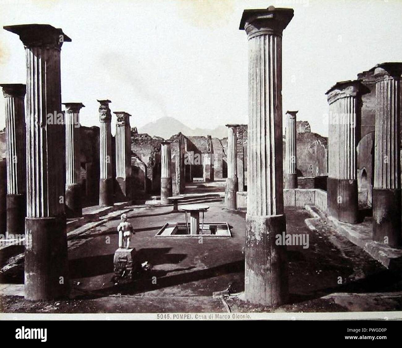 Brogi, GIACOMO (1822-1881) - n. 5045 - Pompeya - Pompeya. Casa di Marco Olconio. Foto de stock
