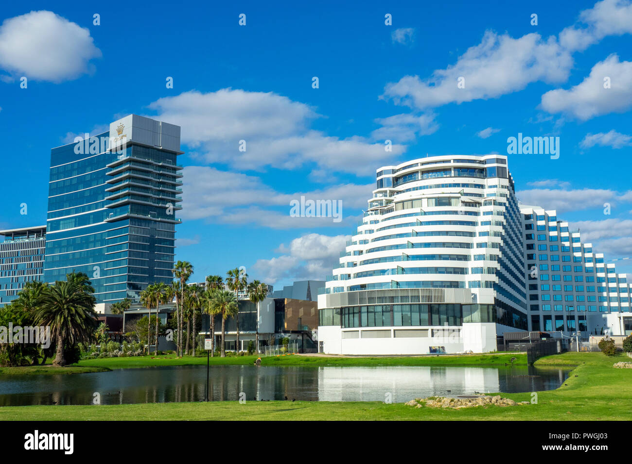 Crown Towers y Crown Metropol Hoteles en Western Australia Perth Burswood. Foto de stock