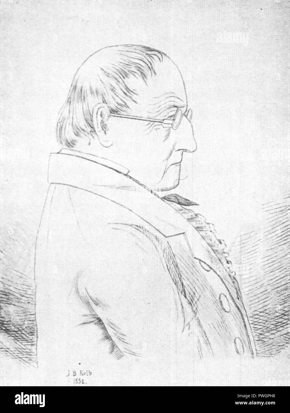 Buch, Leopold von (1774-1853). Foto de stock