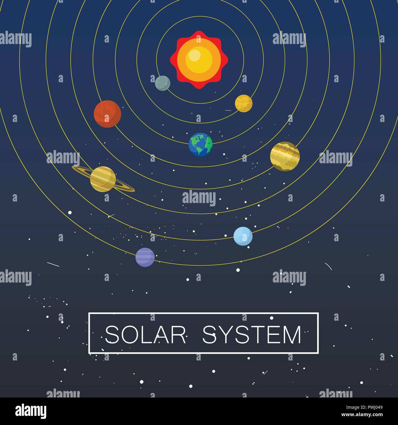 Sistema Solar Foto de stock y más banco de imágenes de Sistema