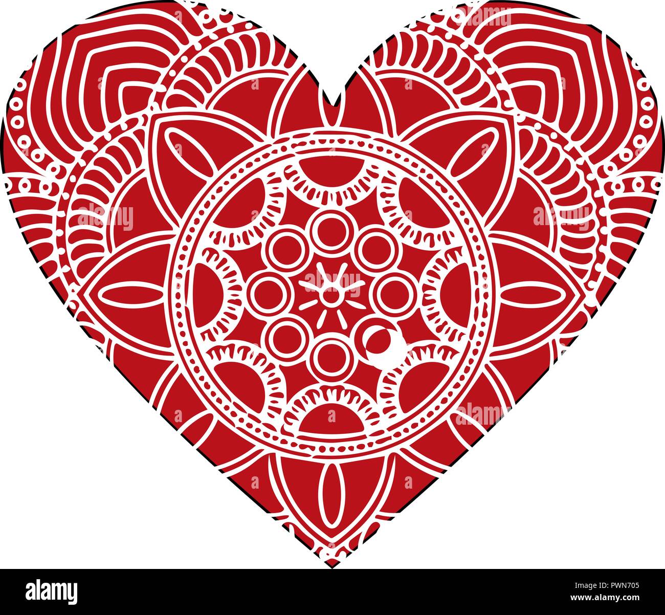 Corazon Vector Adornado En Estilo Victoriano Elegante Elemento De Diseno De Logotipo Encaje Floral Ilustracion Para Invitaciones De Boda Tarjetas De Felicitacion Vintage Decoracion Rosa En Forma De Corazon Imagen Vector De