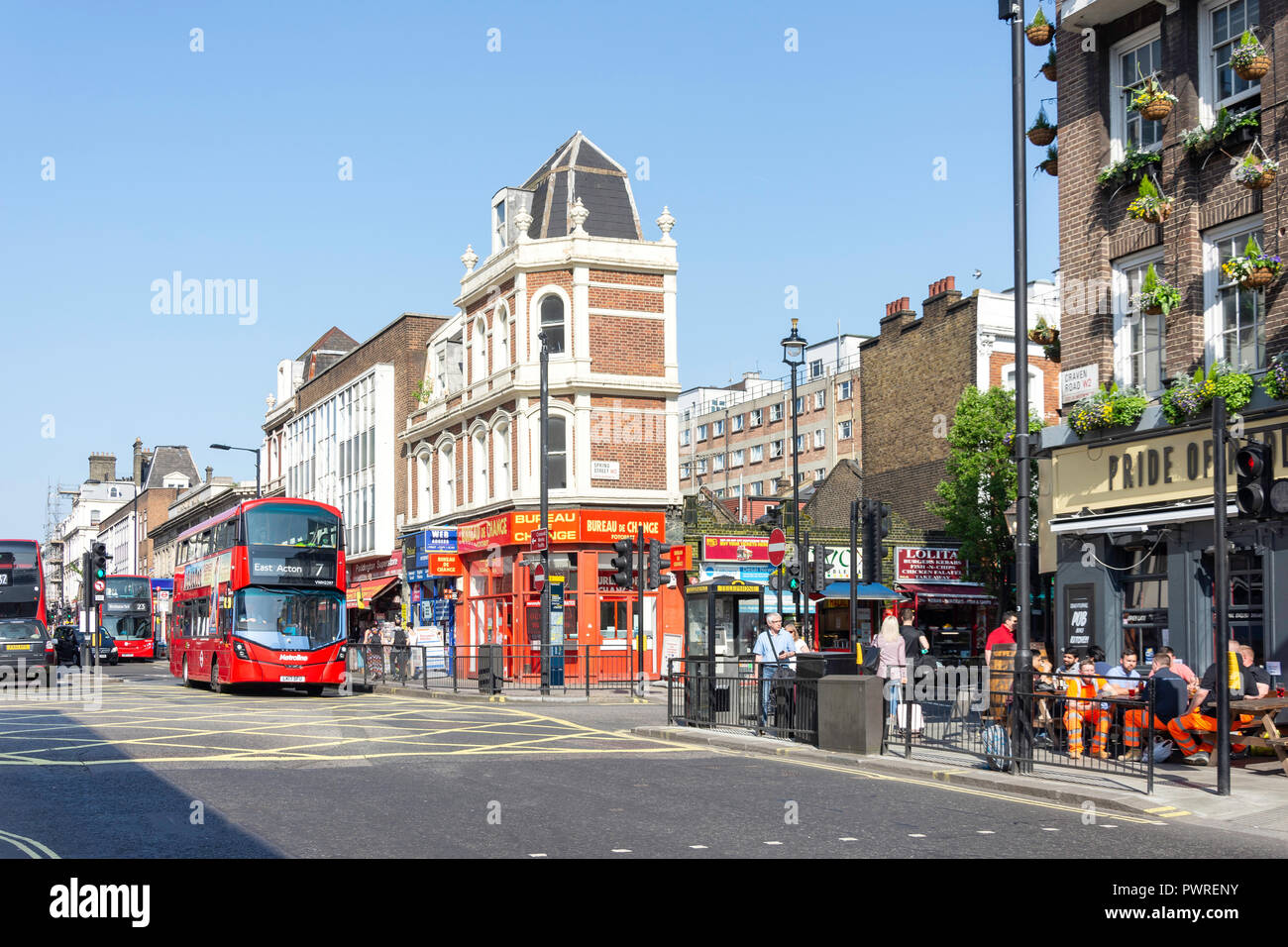 Craven Road, Paddington, la ciudad de Westminster, Greater London, England, Reino Unido Foto de stock