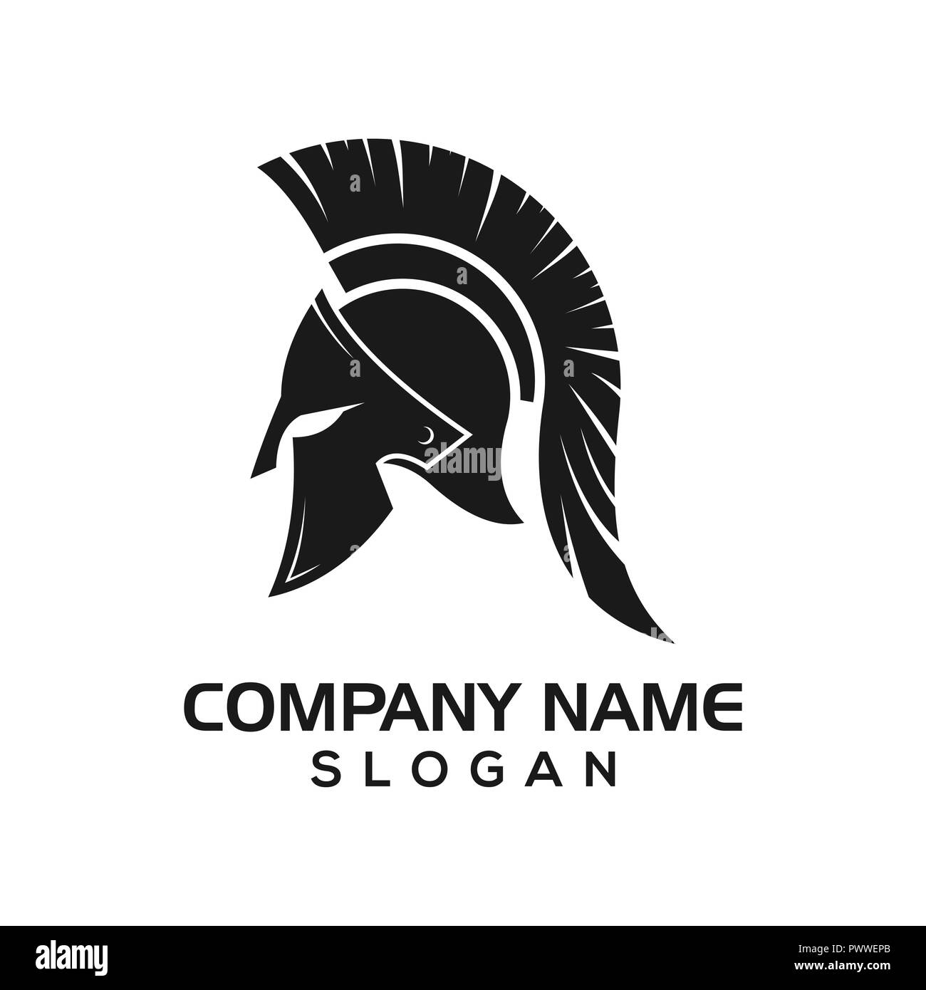 Casco espartano espartano, como un icono de diseño logo plantilla para  deportes, guerreros, etc Fotografía de stock - Alamy