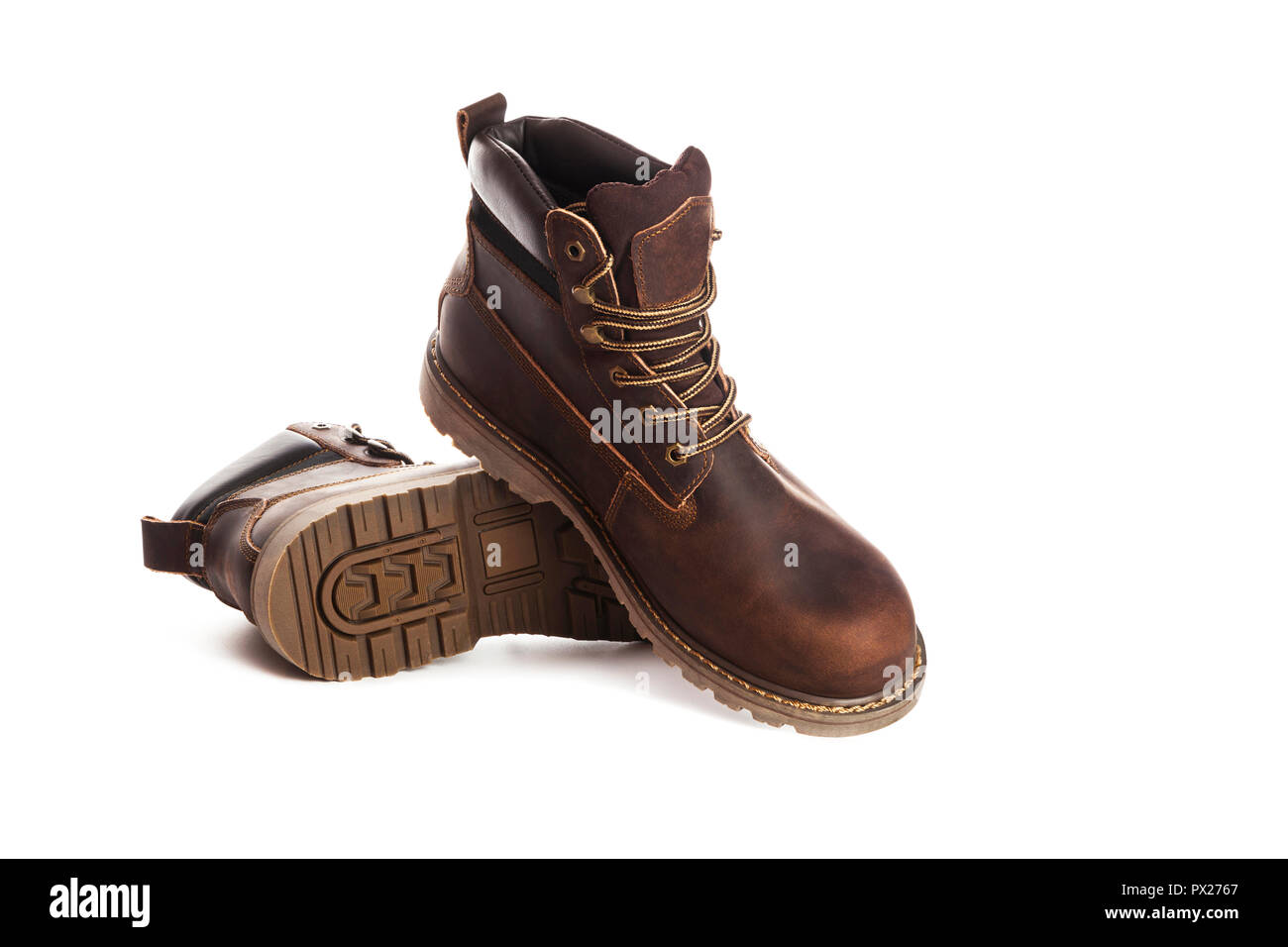 Botas Marrones Para Hombre Fotos e Imágenes de stock - Alamy