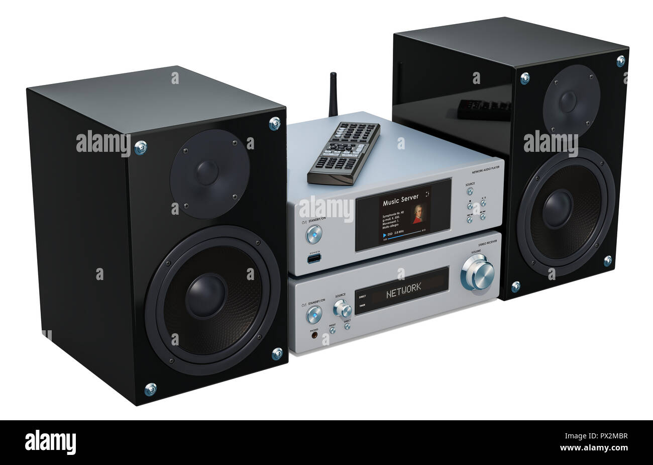Sistema estéreo para el hogar Imágenes recortadas de stock - Alamy