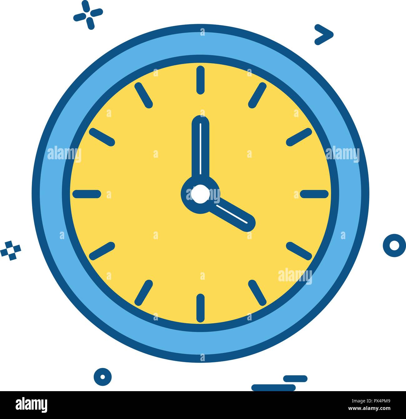Ver la hora del reloj icono dise o vectorial Imagen Vector de