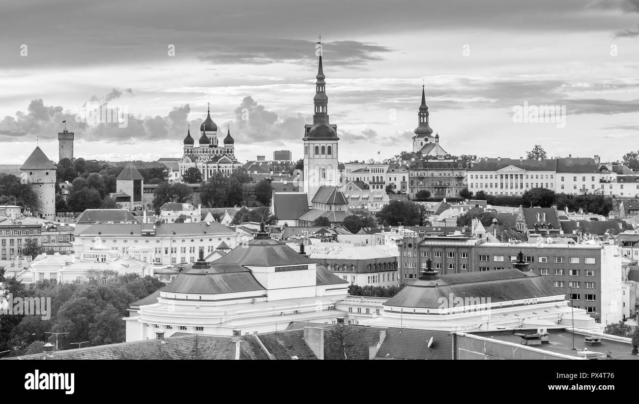 Ciudad Tallin Estonia Foto de stock