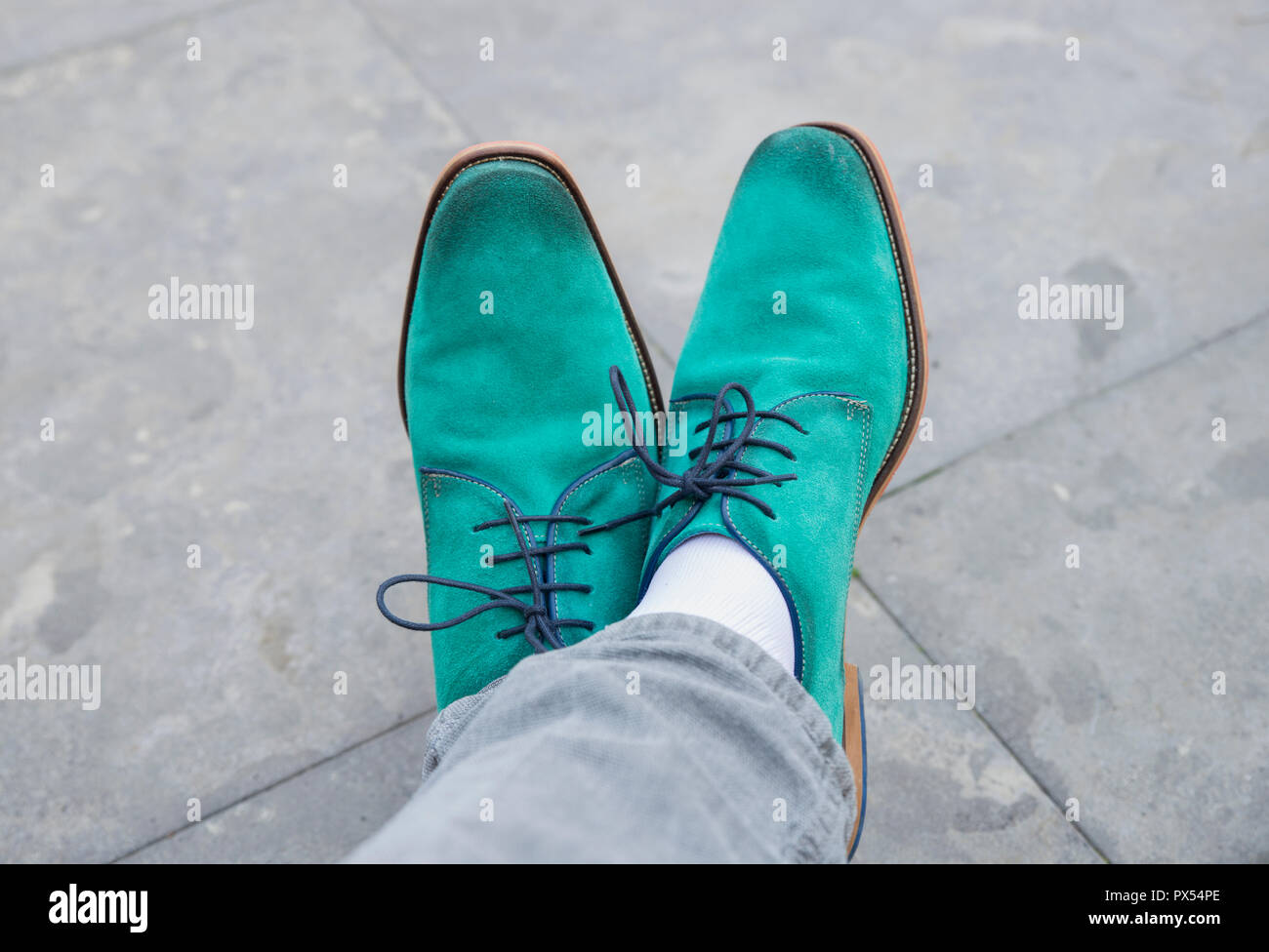 zapatos verdes hombre