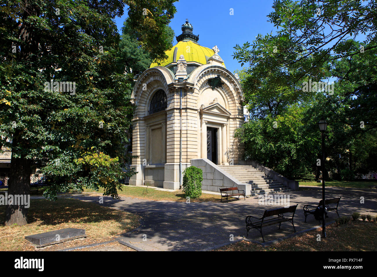 El Monumento de la tumba de Alejandro I de Battenberg (1857-1893) en Sofía, Bulgaria Foto de stock