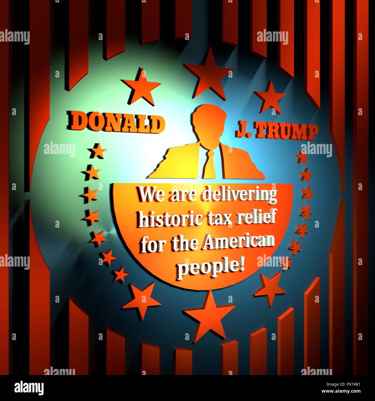 USA Circa 2017 Una ilustración de