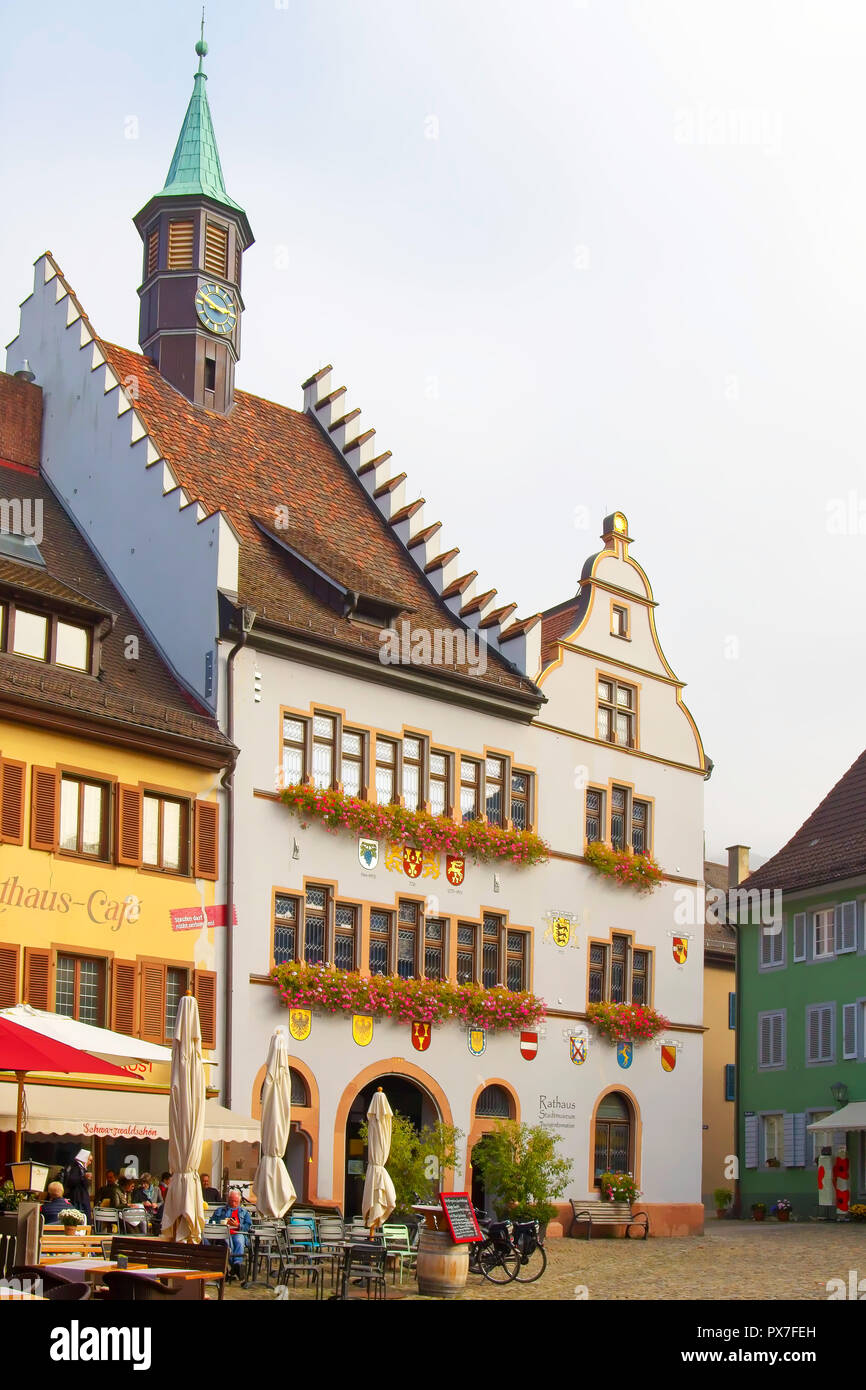 Ayuntamiento de Staufen im Breisgau, Baden-Wurtemberg, Alemania. Foto de stock