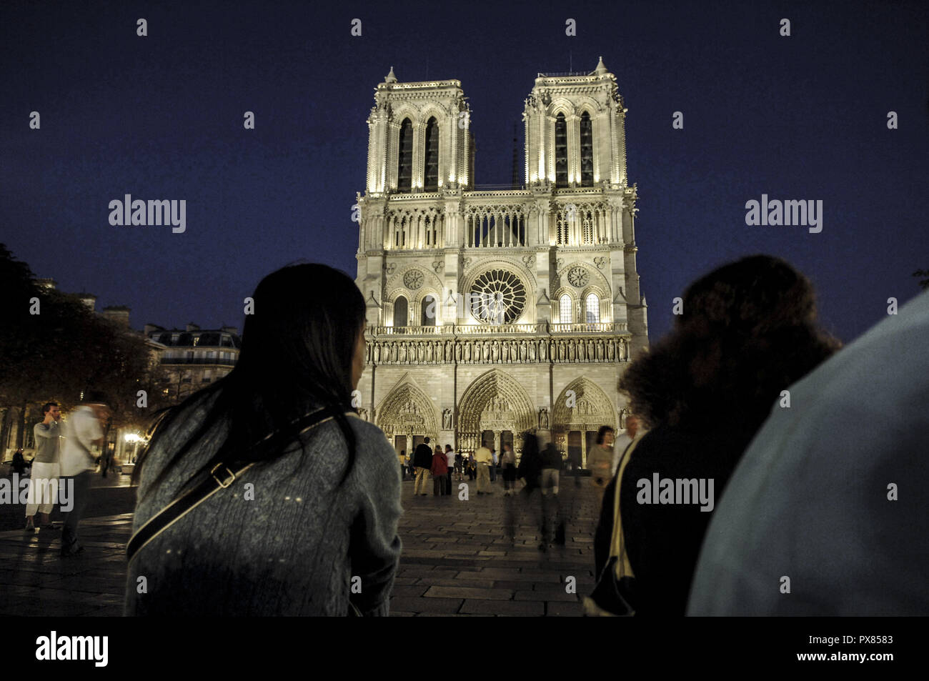 La catedral de Notre Dame, París, Francia Foto de stock