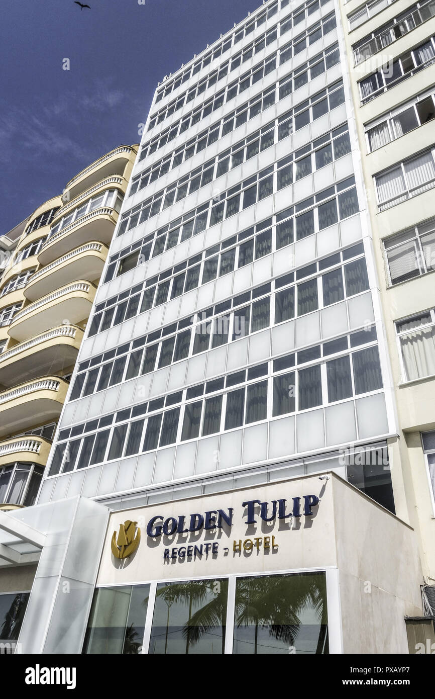 Río de Janeiro, Copacabana, el Golden Tulip Regente Hotel, Brasil Foto de stock