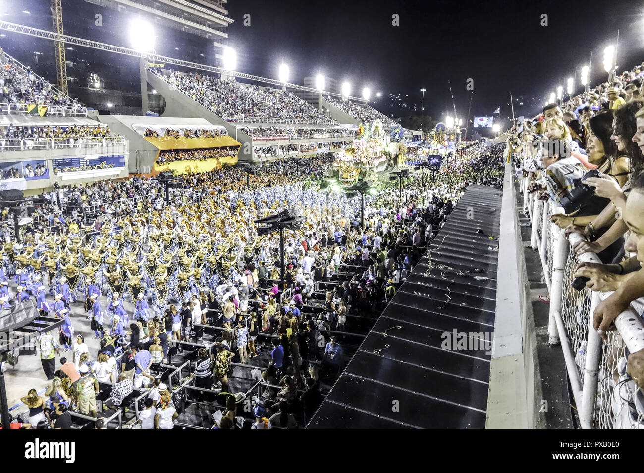 Río de Janeiro, carnaval, Sambadromo, Brasil Foto de stock