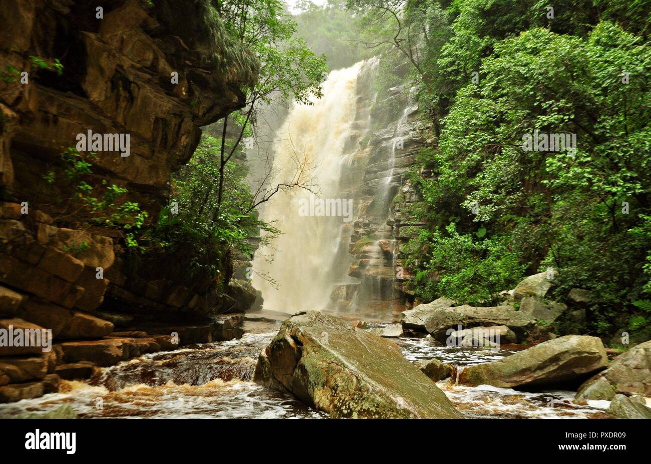 Cachoeira do Mosquito - Chapada Diamantina - Brasil Foto de stock