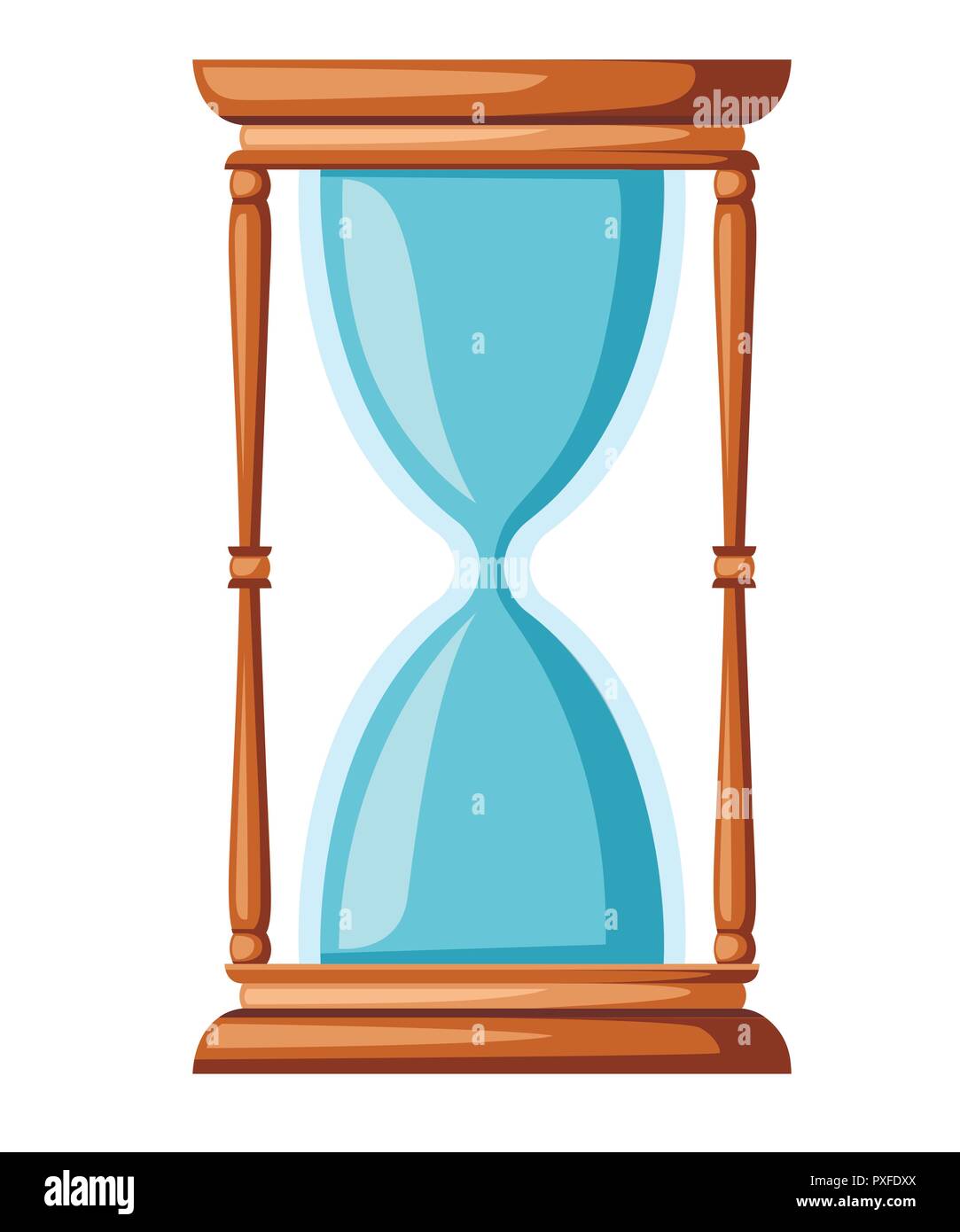 Reloj de arena vacio sale