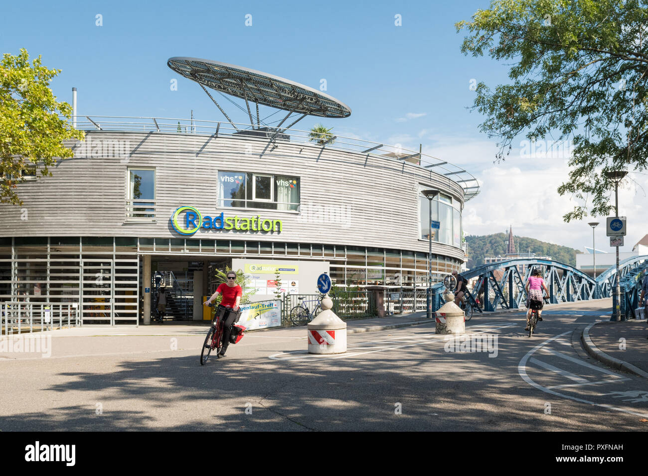 Freiburg im Breisgau bike park - Radstation - Alemania Foto de stock